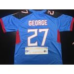 Nike #27 Eddie George Limited Light Blue Jersey Custom (Any Name and Number)
