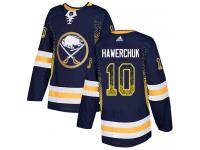 #10 Adidas Authentic Dale Hawerchuk Men's Navy Blue NHL Jersey - Buffalo Sabres Drift Fashion