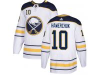 #10 Adidas Authentic Dale Hawerchuk Men's White NHL Jersey - Away Buffalo Sabres