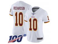 #10 Limited Paul Richardson White Football Road Women's Jersey Washington Redskins Vapor Untouchable 100th Season