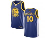 #10  Tim Hardaway Royal Blue Basketball Youth Jersey Golden State Warriors Icon Edition 2019 Basketball Finals Bound