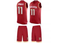 #11 Blaine Gabbert Red Football Men's Jersey Tampa Bay Buccaneers Tank Top Suit