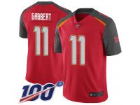 #11 Limited Blaine Gabbert Red Football Home Men's Jersey Tampa Bay Buccaneers Vapor Untouchable 100th Season