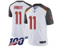 #11 Limited Blaine Gabbert White Football Road Men's Jersey Tampa Bay Buccaneers Vapor Untouchable 100th Season