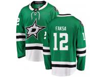 #12 Breakaway Radek Faksa Green NHL Home Men's Jersey Dallas Stars