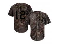 #12 Troy Tulowitzki Camo Baseball Youth Jersey New York Yankees Realtree Collection Flex Base