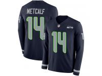 #14 Limited D.K. Metcalf Navy Blue Football Men's Jersey Seattle Seahawks Therma Long Sleeve