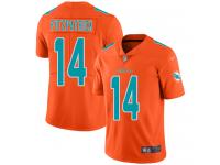 #14 Limited Ryan Fitzpatrick Orange Football Men's Jersey Miami Dolphins Inverted Legend