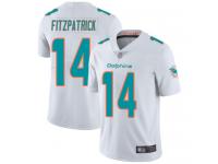 #14 Miami Dolphins Ryan Fitzpatrick Limited Men's Road White Jersey Football Vapor Untouchable