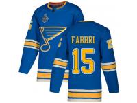 #15 Robby Fabbri Navy Blue Hockey Alternate Men's Jersey St. Louis Blues 2019 Stanley Cup Final Bound