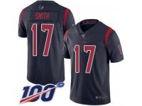 #17 Limited Vyncint Smith Navy Blue Football Men's Jersey Houston Texans Rush Vapor Untouchable 100th Season