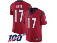 #17 Limited Vyncint Smith Red Football Alternate Men's Jersey Houston Texans Vapor Untouchable 100th Season