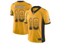 #18 Limited Diontae Johnson Gold Football Men's Jersey Pittsburgh Steelers Rush Drift Fashion