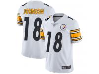 #18 Limited Diontae Johnson White Football Road Men's Jersey Pittsburgh Steelers Vapor Untouchable