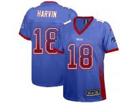 #18 Percy Harvin Buffalo Bills Jersey _ Nike Women's Royal Blue Drift Fashion NFL Game