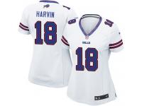#18 Percy Harvin Buffalo Bills Road Jersey _ Nike Women's White NFL Game