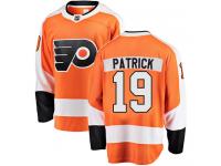 #19 Breakaway Nolan Patrick Orange NHL Home Men's Jersey Philadelphia Flyers
