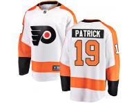 #19 Breakaway Nolan Patrick White NHL Away Men's Jersey Philadelphia Flyers