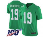#19 Limited JJ Arcega-Whiteside Green Football Men's Jersey Philadelphia Eagles Rush Vapor Untouchable 100th Season
