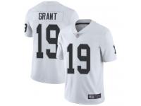 #19 Limited Ryan Grant White Football Road Men's Jersey Oakland Raiders Vapor Untouchable