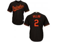 #2  Jonathan Villar Black Baseball Alternate Men's Jersey Baltimore Orioles Cool Base
