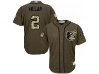 #2 Jonathan Villar Green Baseball Youth Jersey Baltimore Orioles Salute to Service