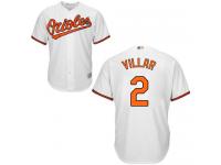 #2  Jonathan Villar White Baseball Home Men's Jersey Baltimore Orioles Cool Base