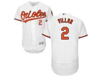 #2 Jonathan Villar White Baseball Home Men's Jersey Baltimore Orioles Flex Base