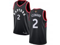 #2  Kawhi Leonard Black Basketball Men's Jersey Toronto Raptors Statement Edition 2019 Basketball Finals Bound
