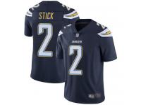 #2 Limited Easton Stick Navy Blue Football Home Men's Jersey Los Angeles Chargers Vapor Untouchable