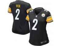 #2 Michael Vick Pittsburgh Steelers Home Jersey _ Nike Women's Black NFL Game