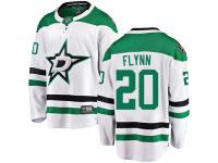 #20 Breakaway Brian Flynn White NHL Away Men's Jersey Dallas Stars
