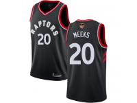 #20  Jodie Meeks Black Basketball Men's Jersey Toronto Raptors Statement Edition 2019 Basketball Finals Bound