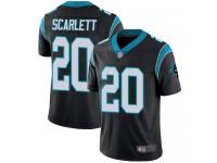 #20 Limited Jordan Scarlett Black Football Home Men's Jersey Carolina Panthers Vapor Untouchable