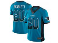 #20 Limited Jordan Scarlett Blue Football Men's Jersey Carolina Panthers Rush Drift Fashion