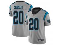 #20 Limited Jordan Scarlett Silver Football Men's Jersey Carolina Panthers Inverted Legend