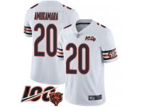 #20 Limited Prince Amukamara White Football Road Men's Jersey Chicago Bears Vapor Untouchable 100th Season