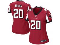#20 Phillip Adams Atlanta Falcons Home Jersey _ Nike Women's Red NFL Game