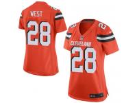 #20 Terrance West Cleveland Browns Alternate Jersey _ Nike Women's Orange NFL Game