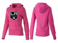 2015 NHL Los Angeles Kings Women Pink Pullover Hoodie