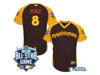2016 MLB All-Star National San Francisco Giants #8 Hunter Pence Brown Run Derby Cool Base Jersey