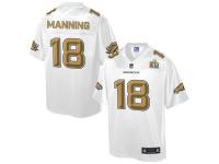 2016 NFL Denver Broncos (QB) #18 Peyton Manning Men Game Pro Line Super Bowl 50 Fashion Jerseys