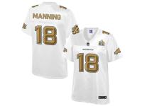 2016 NFL Denver Broncos (QB) #18 Peyton Manning Women Game Pro Line Super Bowl 50 Fashion Jerseys