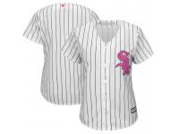 2017 Mother Day Chicago White Sox Women White Cool Base Replica Jersey