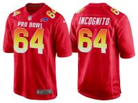 2018 PRO BOWL AFC BUFFALO BILLS #64 RICHIE INCOGNITO RED GAME JERSEY