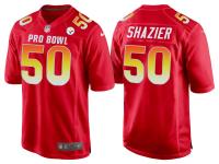 2018 PRO BOWL AFC PITTSBURGH STEELERS #50 RYAN SHAZIER RED GAME JERSEY