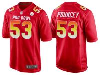 2018 PRO BOWL AFC PITTSBURGH STEELERS #53 MAURKICE POUNCEY RED GAME JERSEY