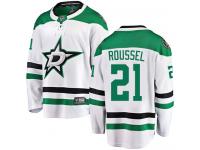 #21 Breakaway Antoine Roussel White NHL Away Men's Jersey Dallas Stars