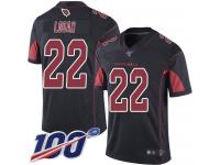 #22 Limited T. J. Logan Black Football Men's Jersey Arizona Cardinals Rush Vapor Untouchable 100th Season