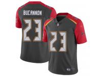 #23 Limited Deone Bucannon Gray Football Men's Jersey Tampa Bay Buccaneers Inverted Legend Vapor Rush